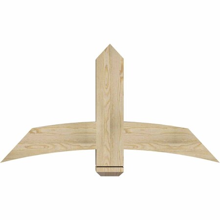 Ekena Millwork Bellingham Rough Sawn Timber Gable Bracket, Douglas Fir, 48"W x 26"H x 6"D x 6"F, 13/12 Pitch GBW048X26X0606BEL00RDF